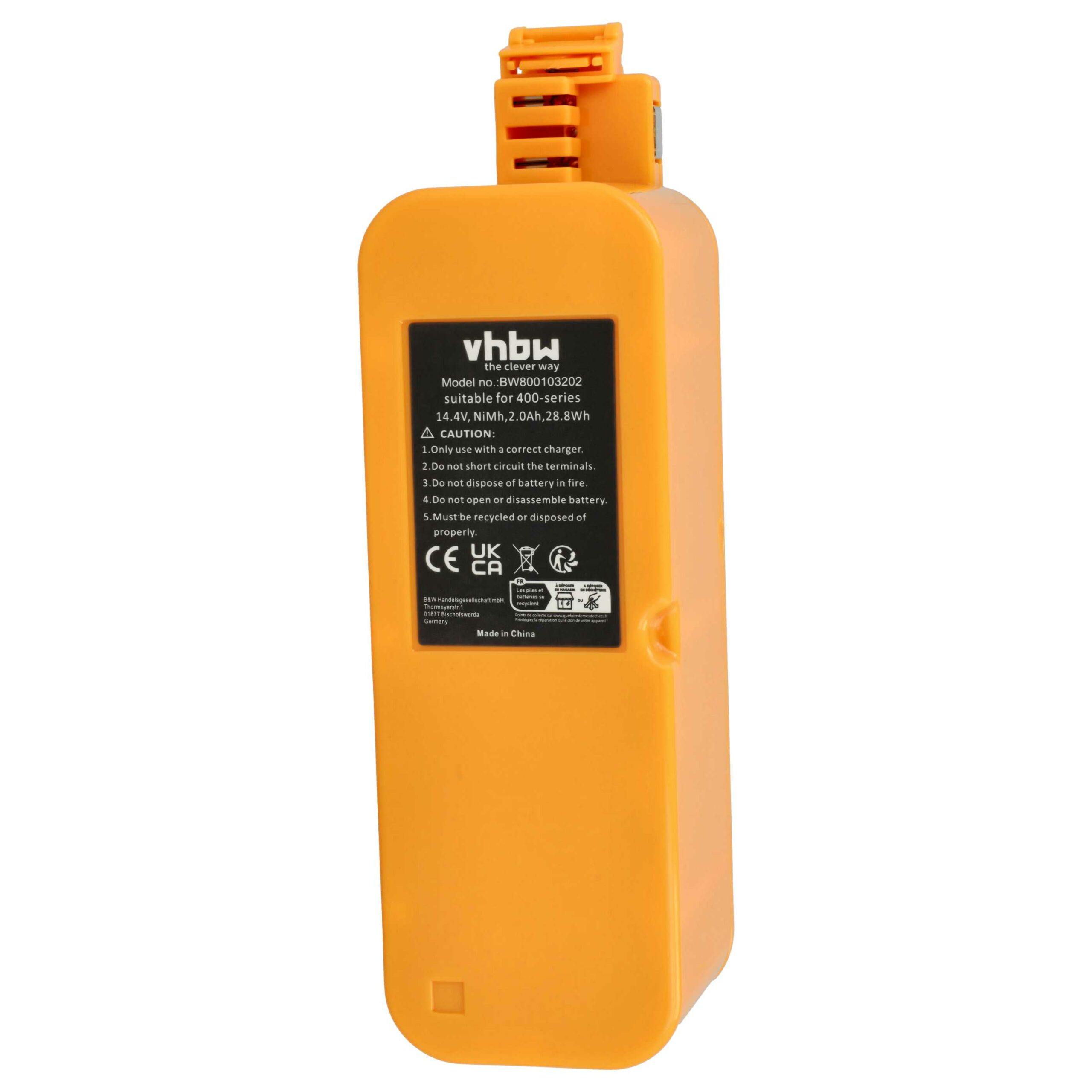 Bateria vhbw 2000mAh 14.4V NiMH para iRobot, Vileda, Ambrogio e Sichler - Image 3