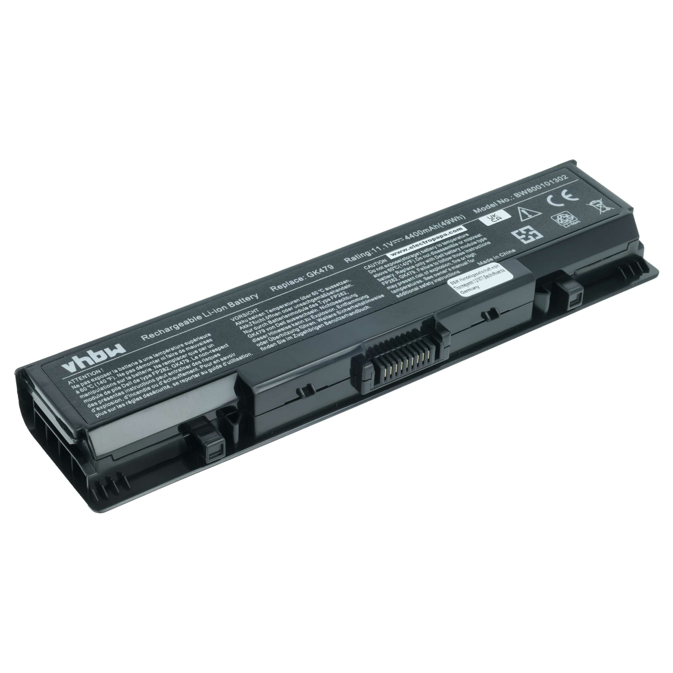 Bateria para Portátil Dell 312-0513, 312-0518, 312-0520, 312-0504 - 4400 mAh 11.1 V Li-Ion vhbw