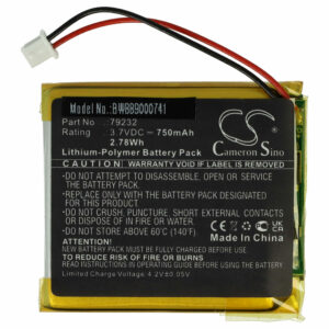 Bateria de substituição para monitores de bebé Floureon 79232 - 750 mAh 3.7 V Li-polymer