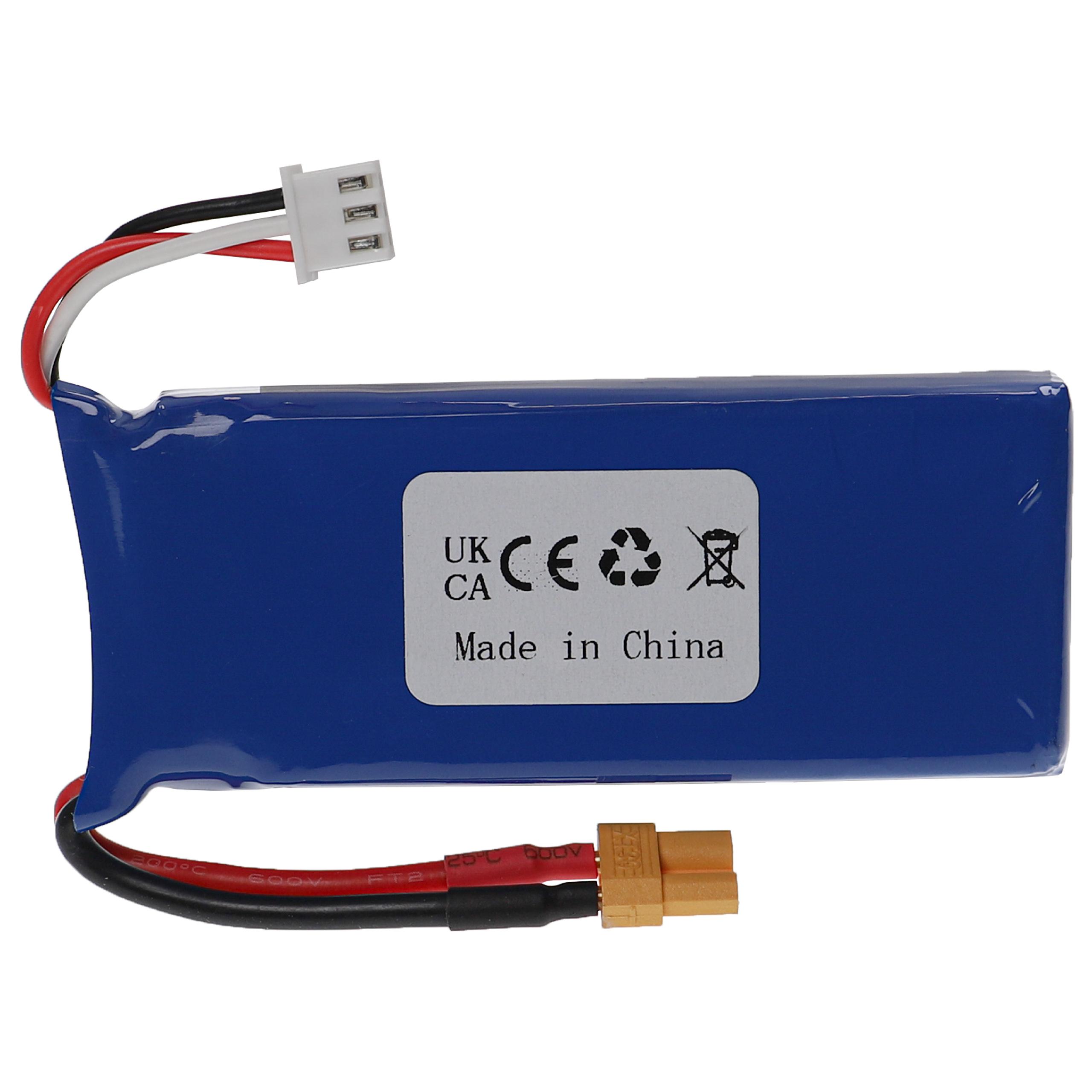 Bateria LiPo vhbw 2000 mAh 7.4V para Modelismo - Conector XT30 - Image 2