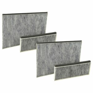 Conjunto de 4 Filtros de Carvão Ativado para Coifa de Extração Alapure HFK8700 e Compatíveis