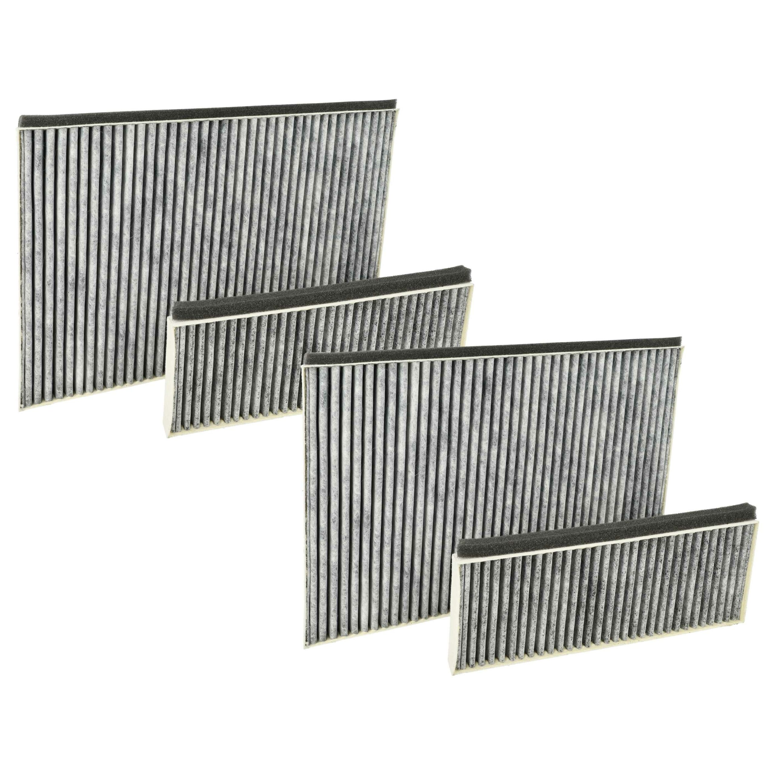 Conjunto de 4 Filtros de Carvão Ativado para Coifa de Extração Alapure HFK8700 e Compatíveis