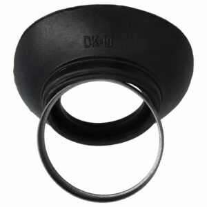 Oculógrafo vhbw compatível com Nikon DK-19 para Nikon D810a, plástico preto