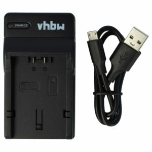 Carregador de Bateria USB-C + Cabo USB-C para Leica, Panasonic DMC-FZ7 e compatíveis - 0,5 A
