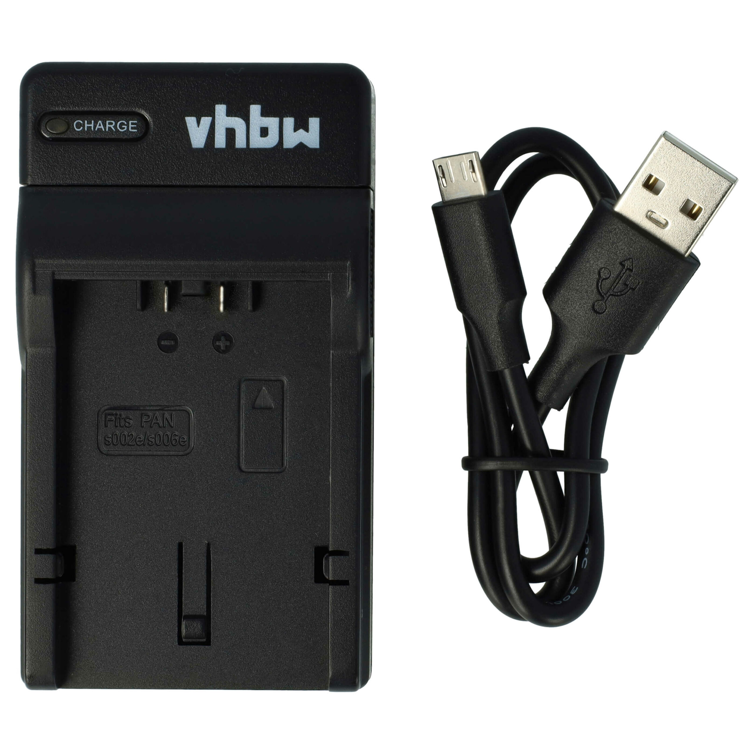 Carregador de Bateria USB-C + Cabo USB-C para Leica, Panasonic DMC-FZ7 e compatíveis - 0,5 A