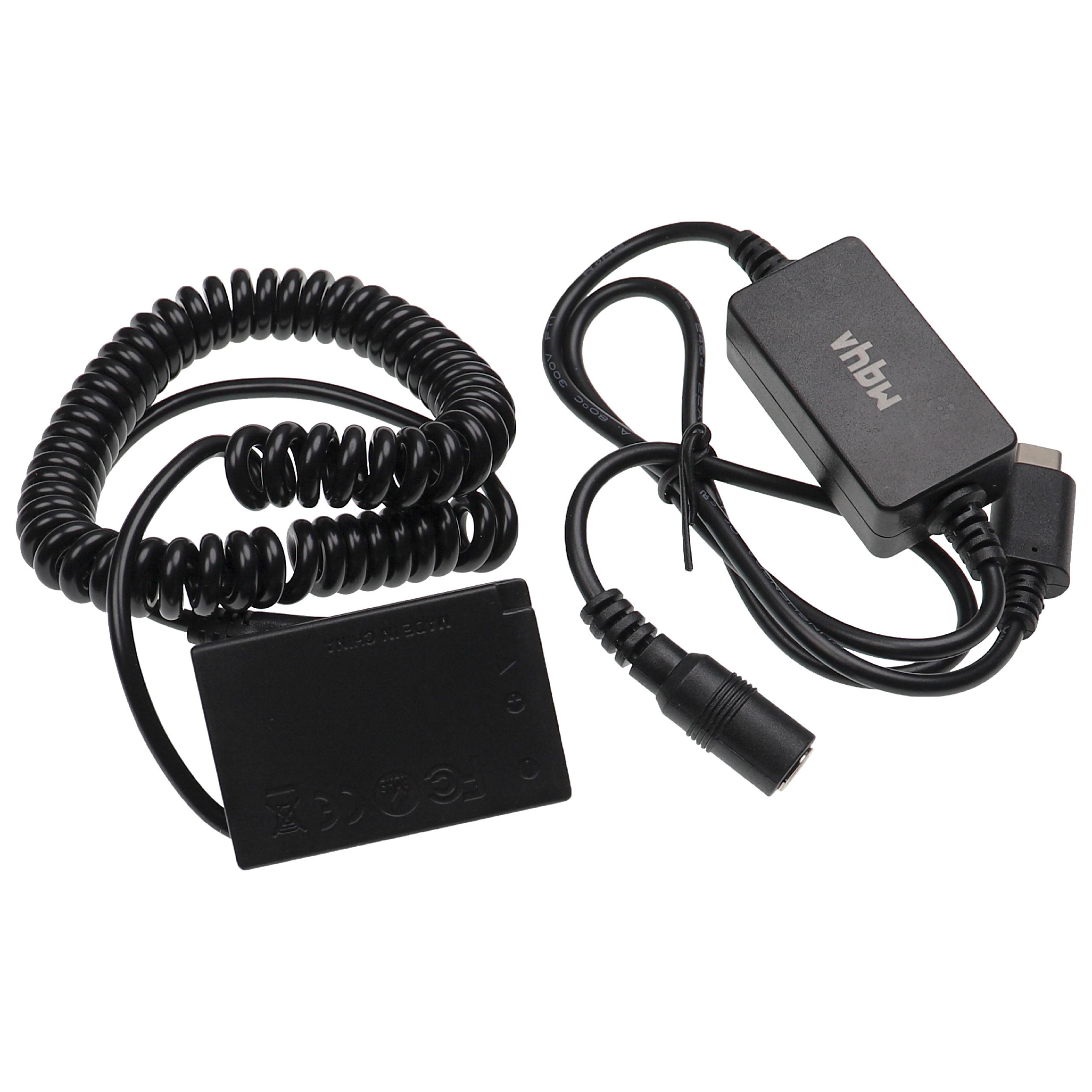 Adaptador USB de Alimentação para Câmaras Canon com Acoplador DC - Substitui ACK-E18 - 2 m, 8.4 V 3.0 A - Image 2