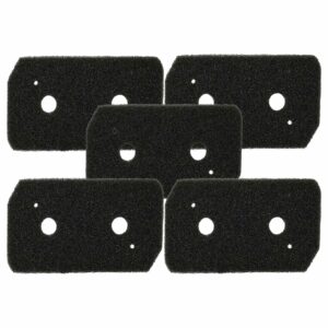 5x Filtro de Espuma para Secadora Bosch Siemens 12007650 vhbw