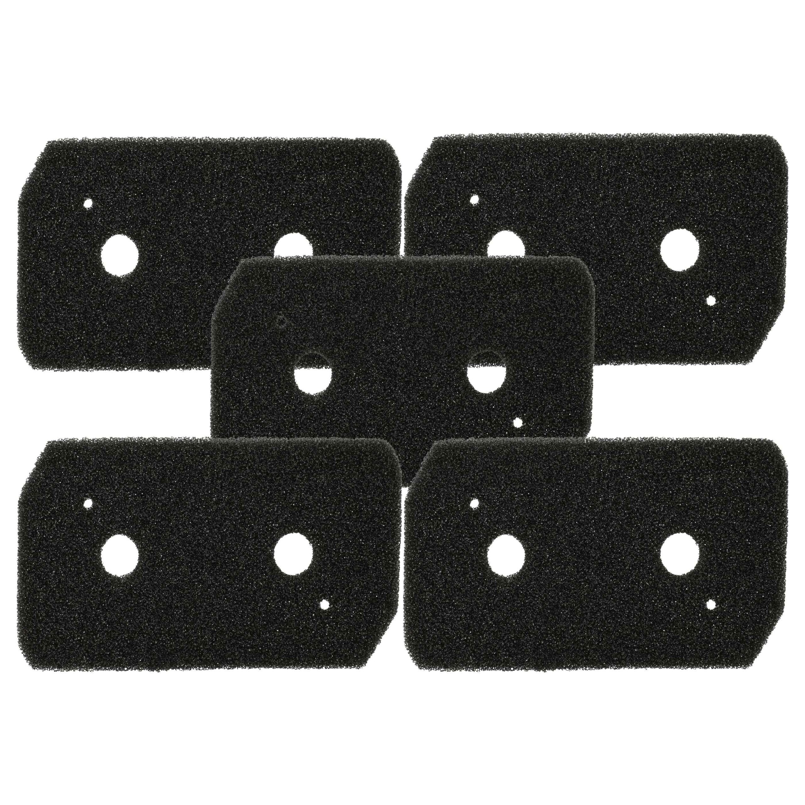 5x Filtro de Espuma para Secadora Bosch Siemens 12007650 vhbw