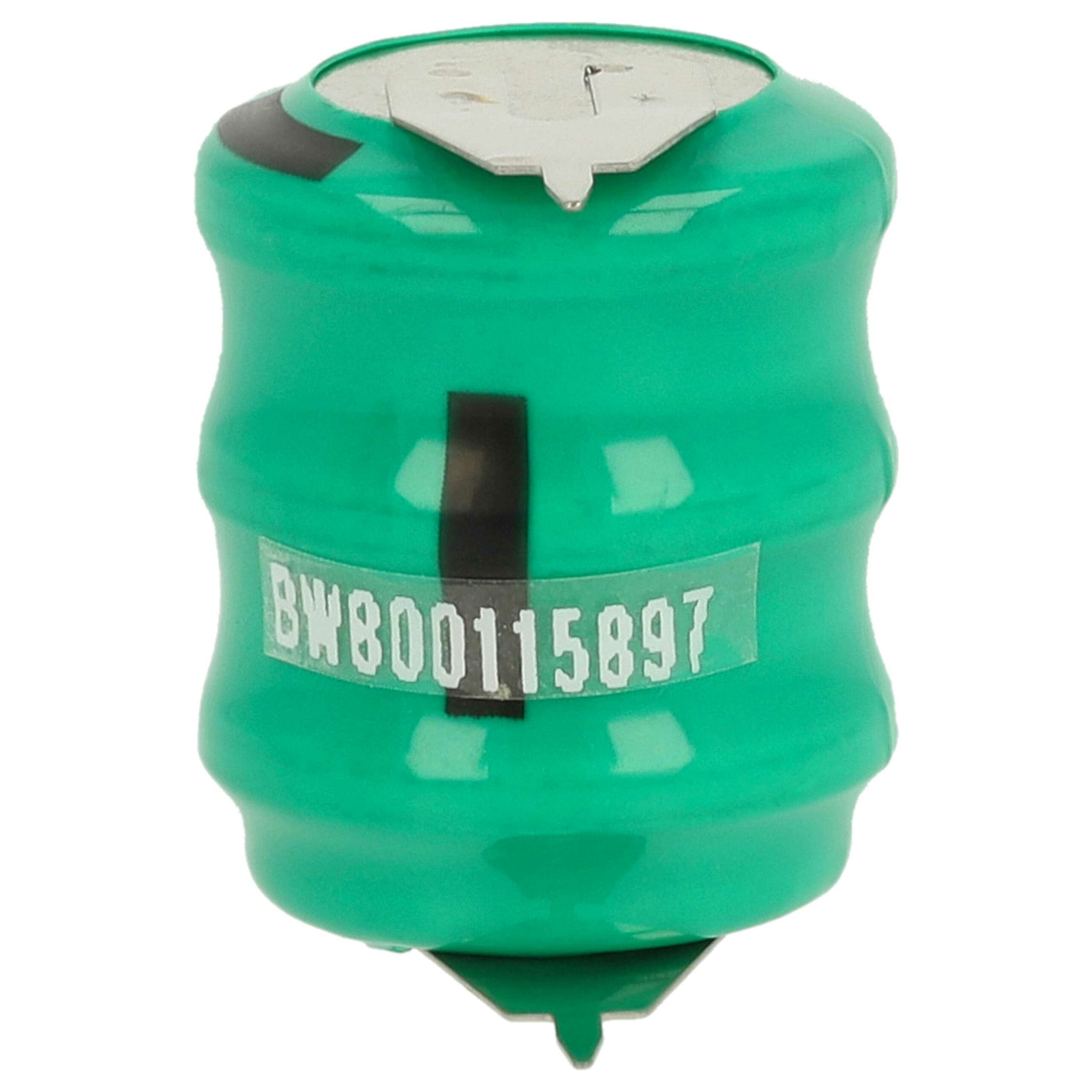 Bateria de Célula Tipo 3/V80H 2 Pinos 80 mAh 3.6V NiMH vhbw - para Modelos Solares e Iluminação - Image 4