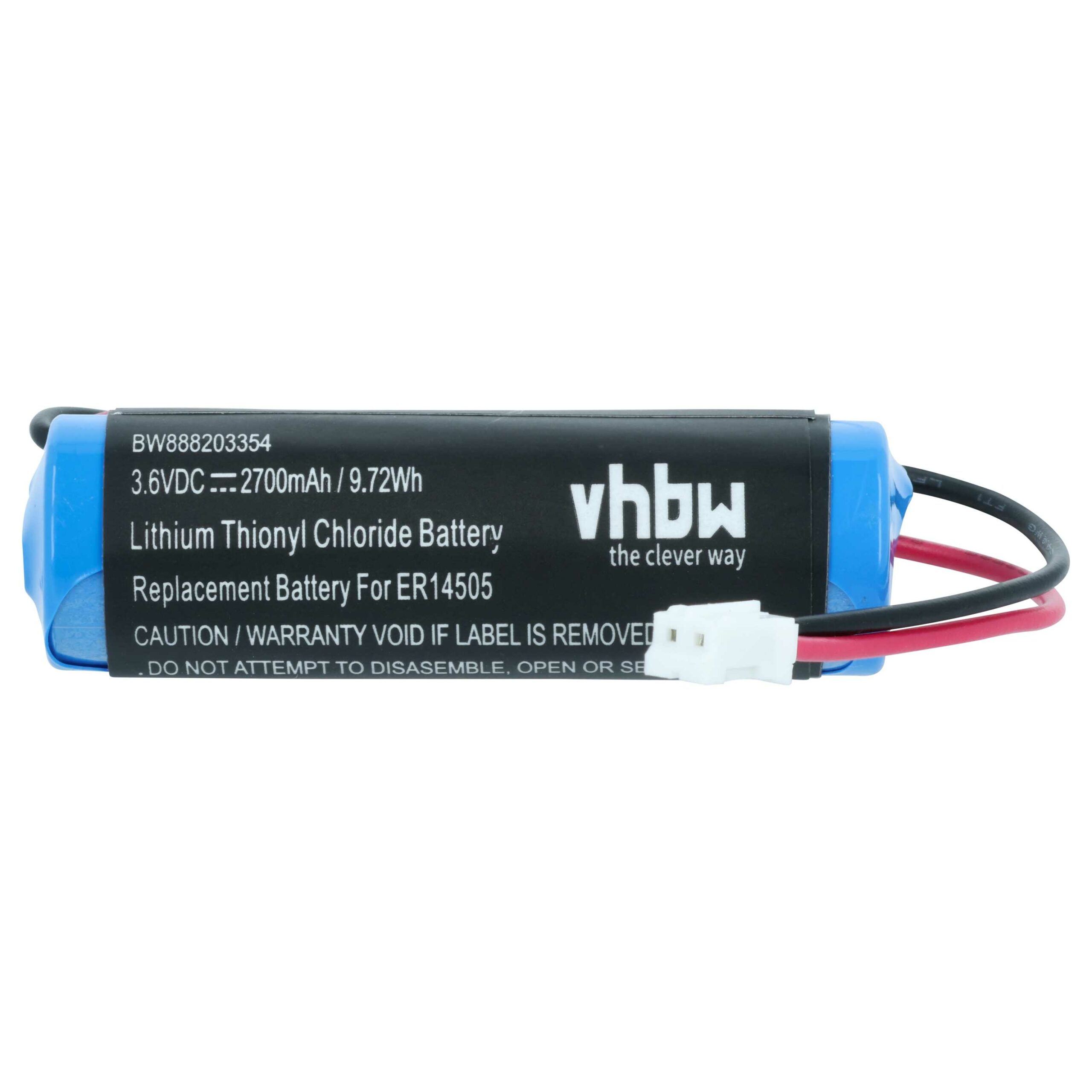 Bateria vhbw 10x para Detetor de Gás Dräger 8326856, 8326186 - 2700 mAh 3.6 V Li-SOCl2 - Image 3