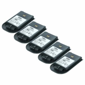 5x Bateria vhbw 3BN78404AA para telefone fixo Ericsson e Alcatel - 930 mAh 3.7 V Li-Ion