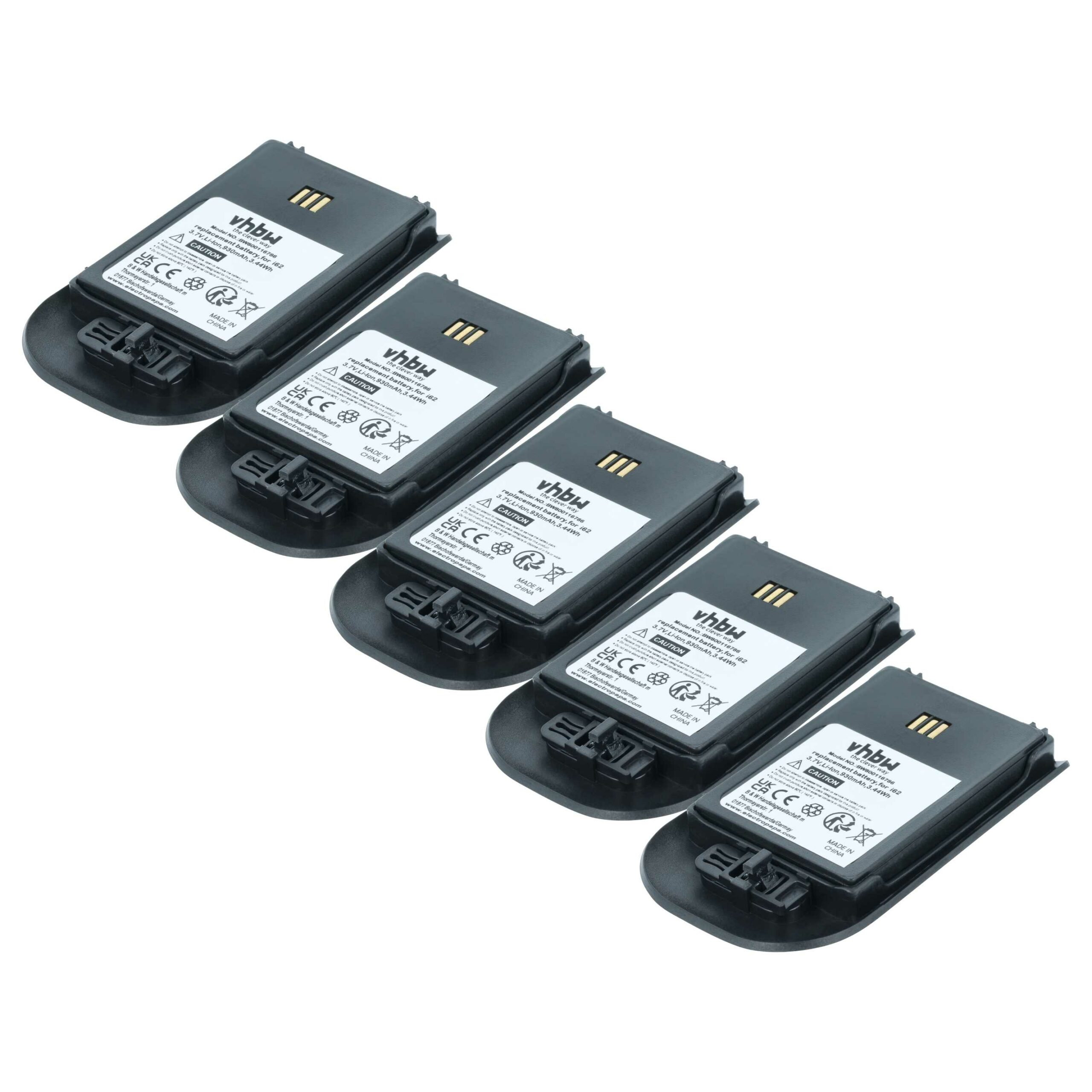 5x Bateria vhbw 3BN78404AA para telefone fixo Ericsson e Alcatel - 930 mAh 3.7 V Li-Ion