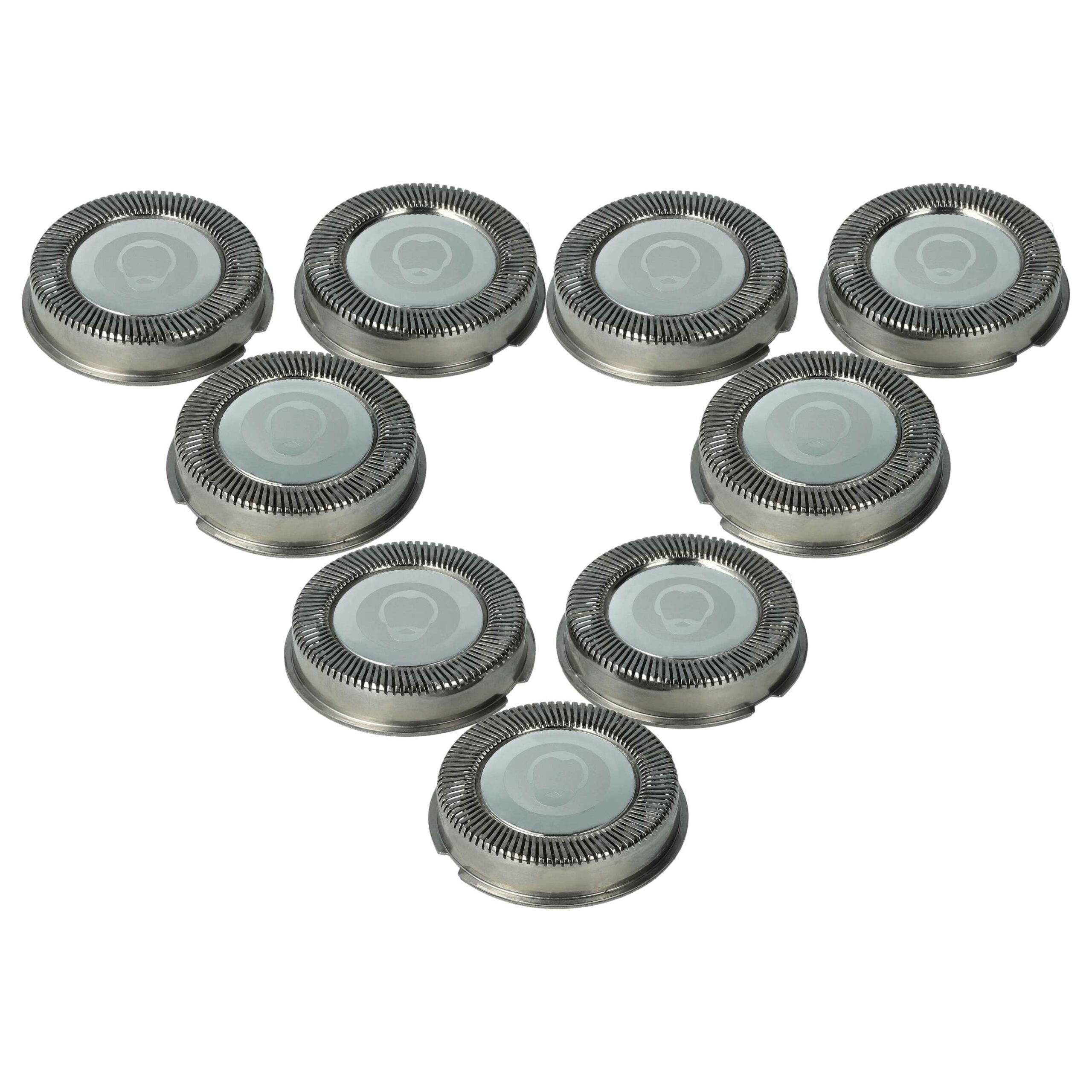 9x Cabeças de Corte de Substituição Philips HQ5 para Máquina de Barbear Elétrica, Prateado