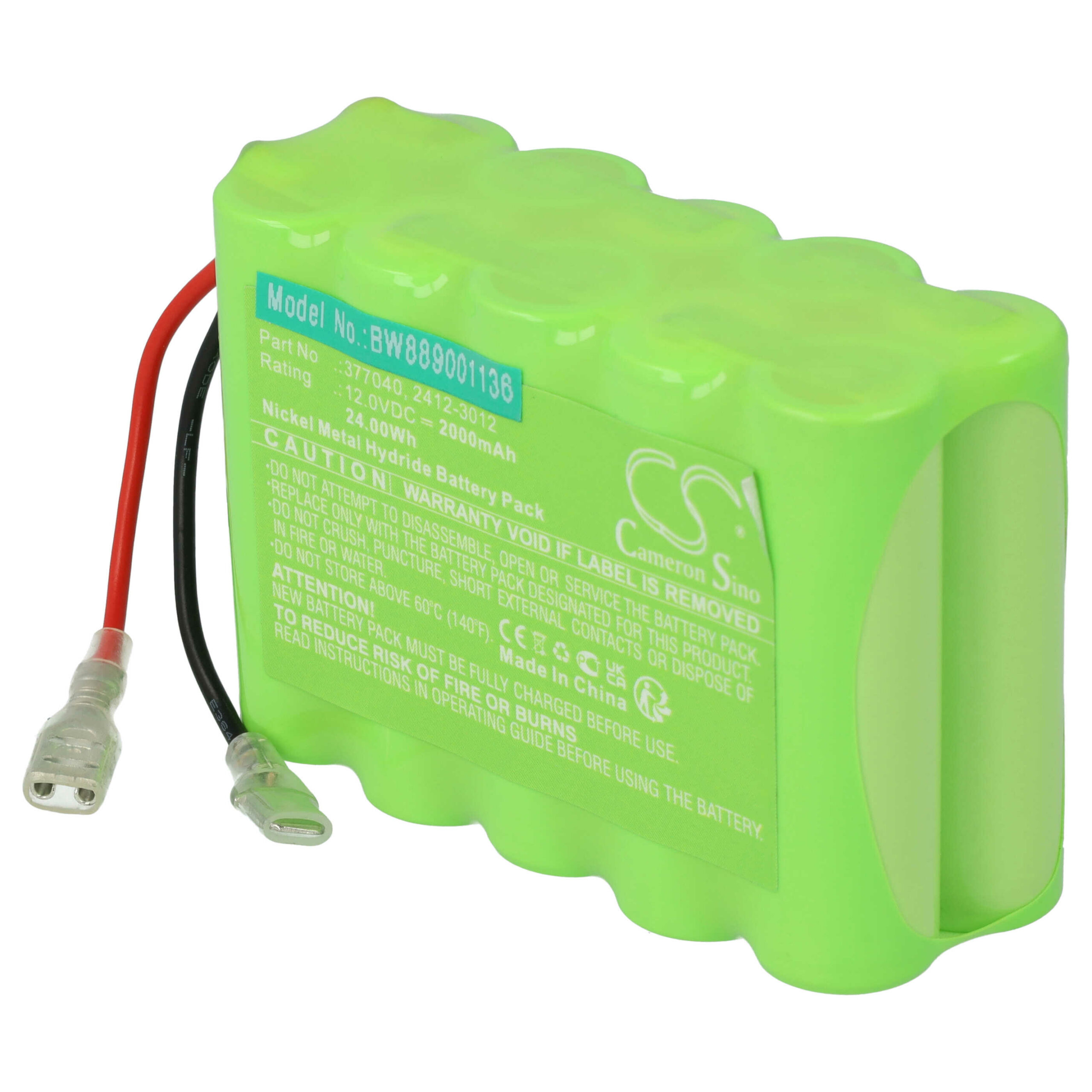 Bateria vhbw para Persianas Roto 2412-3012 - 2000 mAh 12 V NiMH - Image 3