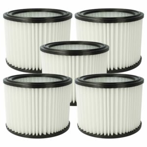 5x Filtro de Substituição vhbw para Aspirador Hitachi / HiKOKI 4100601