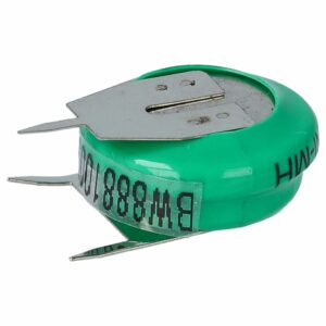 Bateria de Célula de Botão V80H NiMH 80 mAh 1.2V com 3 Pinos - vhbw