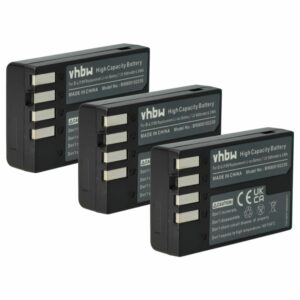 Pack 3x Bateria vhbw D-Li109 para Pentax - 900mAh, 7.2V, Li-Ion