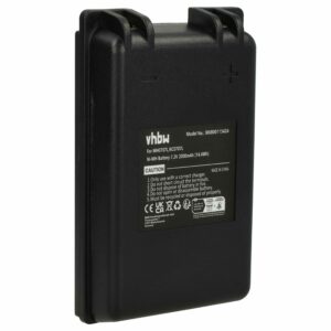 Bateria de Substituição vhbw para Comando Autec MH0707L, NC0707L - 2000 mAh