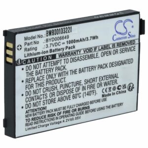 Bateria compatível com monitores de bebé Philips/NUK/V-Tech/BT/Clarity - 1000 mAh 3.7V Li-Ion vhbw