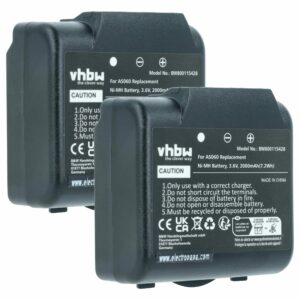 2x Bateria de Substituição para Telecomando IMET AS060, AS083 - 2000 mAh