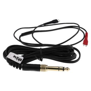 Cabo de Áudio vhbw para Auscultadores Sennheiser HD580 com Adaptador 6.3mm, 2m