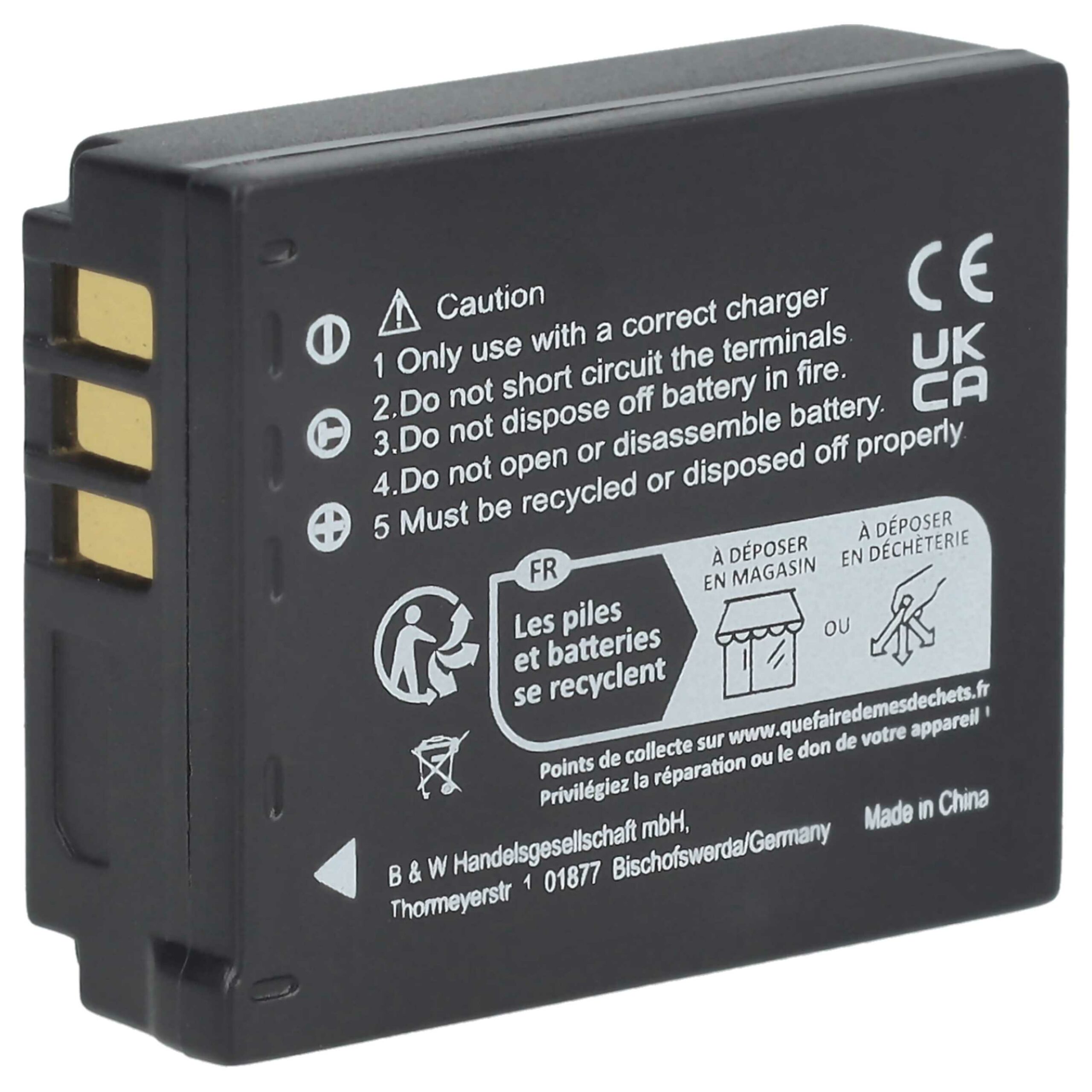 3 Baterias de Substituição EXTENSILO para Panasonic CGA-S007E/S007A/S007 - 1000mAh, 3.7V, Li-Ion - Image 2