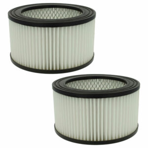 2x Cartucho de Filtro vhbw compatível com Oxeo 760023 para Aspiradores de Cinzas PowerPlus, preto/branco