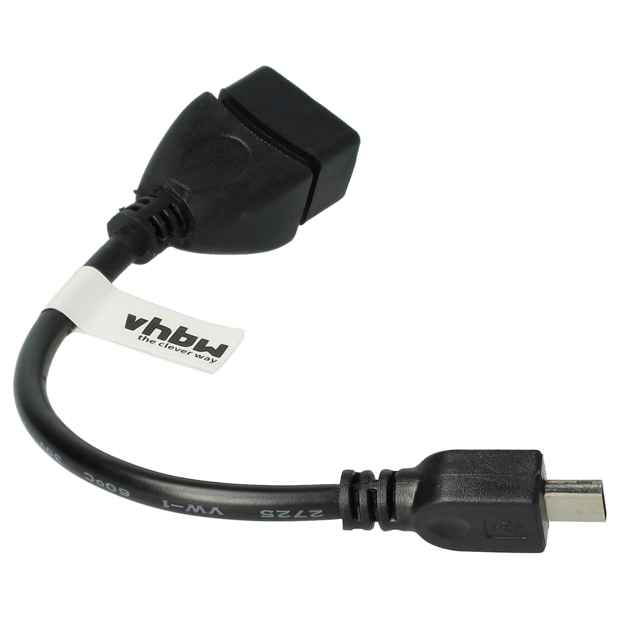 Adaptador OTG vhbw Micro-USB para USB (Fêmea) - Compatível com Nokia CA-157 e Sony-Ericsson - Image 2