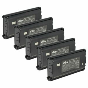 Bateria vhbw 5x para Kenwood KNB-45 / KNB-45L / KNB-45Li - 2000 mAh 7.4V Li-Ion