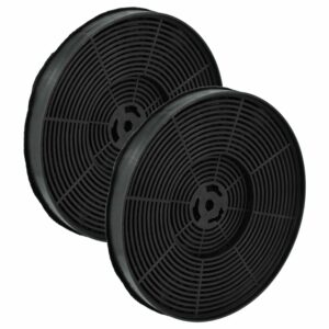 2x Filtro de Carvão Ativado Compatível com Bomann KF568 para Coifa - 17,5 cm