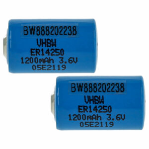 Bateria ER14250 vhbw 1200 mAh 3.6V Li-SOCl2 (Pack 2x)