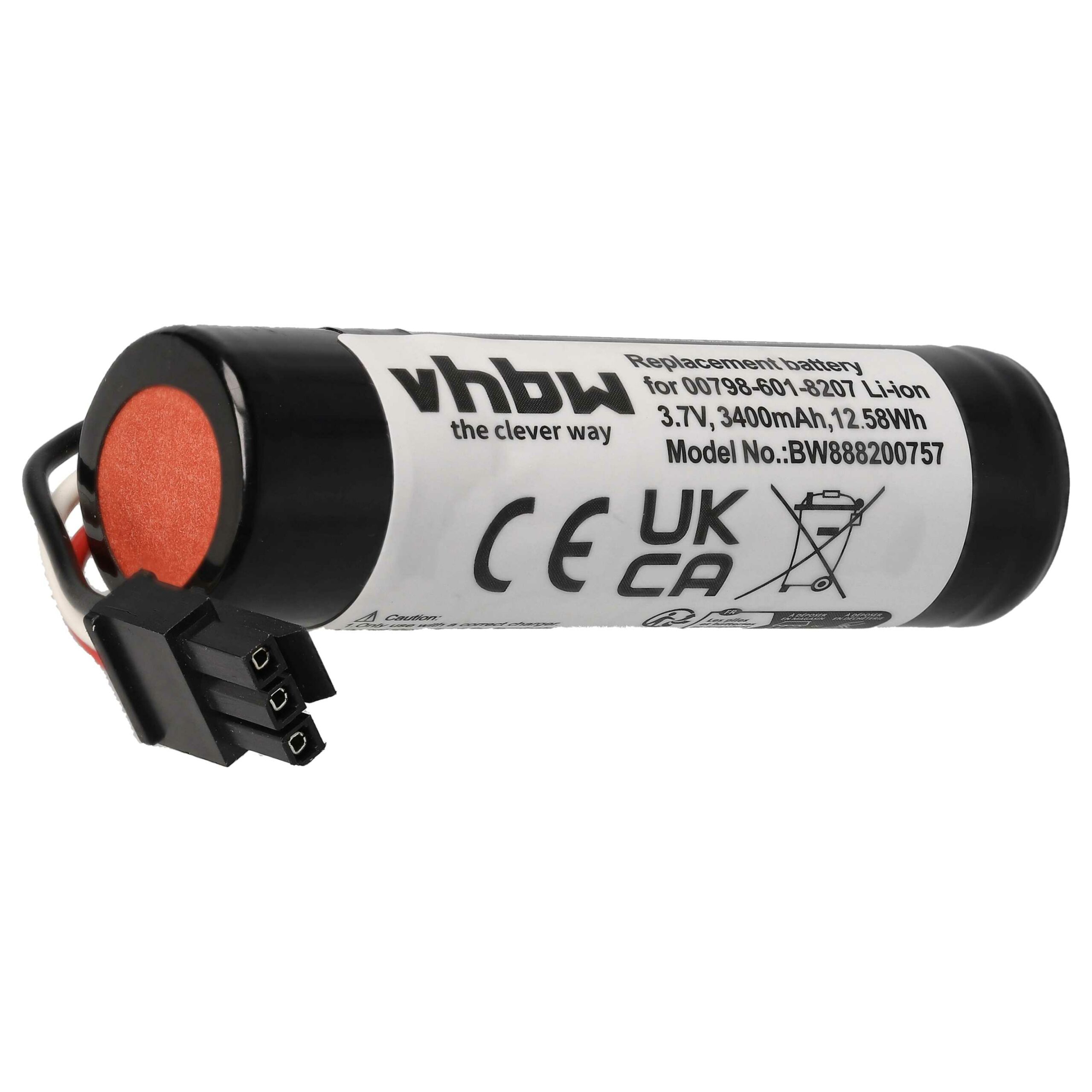 Bateria vhbw para Logitech UE Boom 2 - Li-Ion 3400 mAh compatível com 00798-601-8207