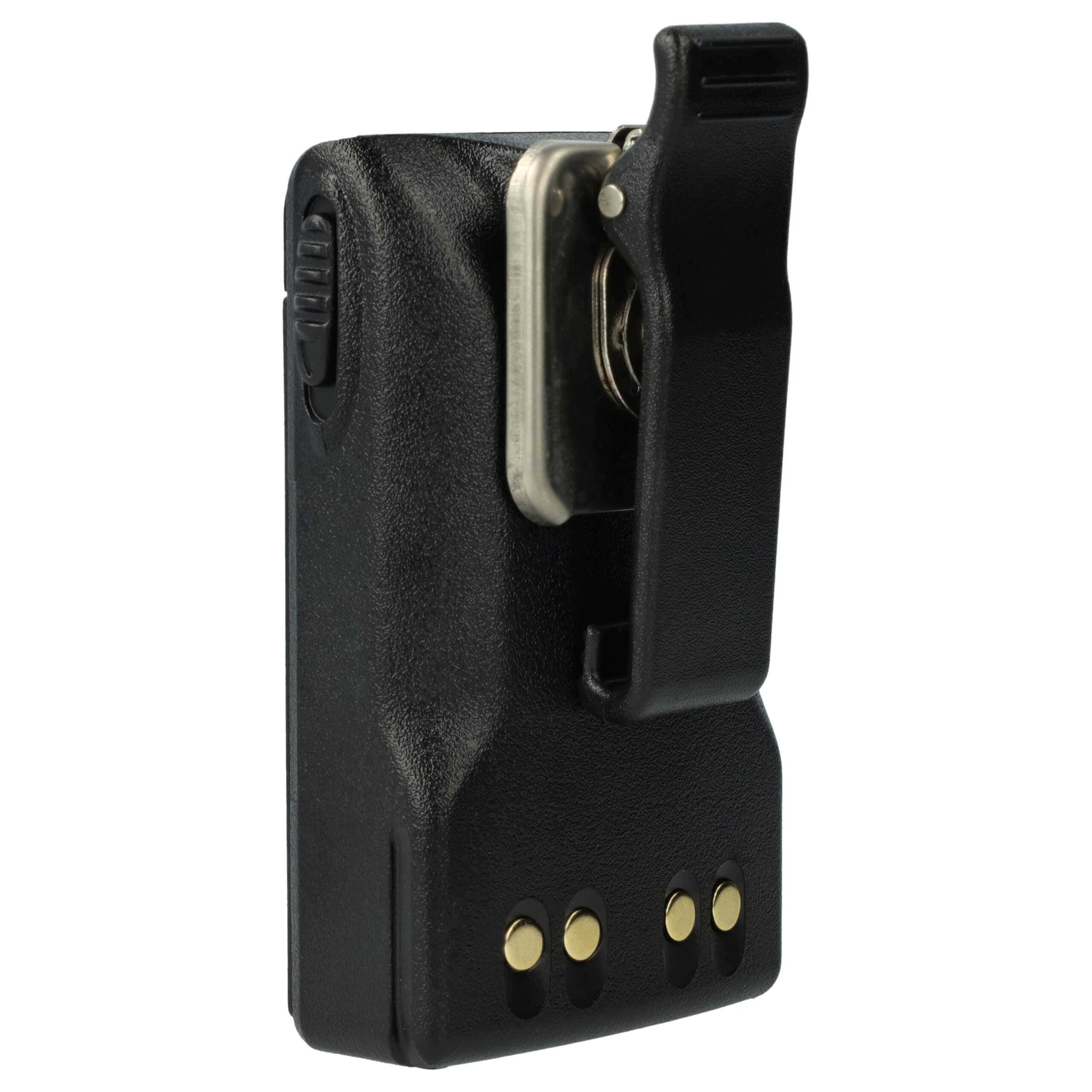 Bateria de Substituição para Rádios Motorola vhbw JMNN4024AR - 2600 mAh 7.2 V Li-Ion com Clipe de Cinto - Image 2