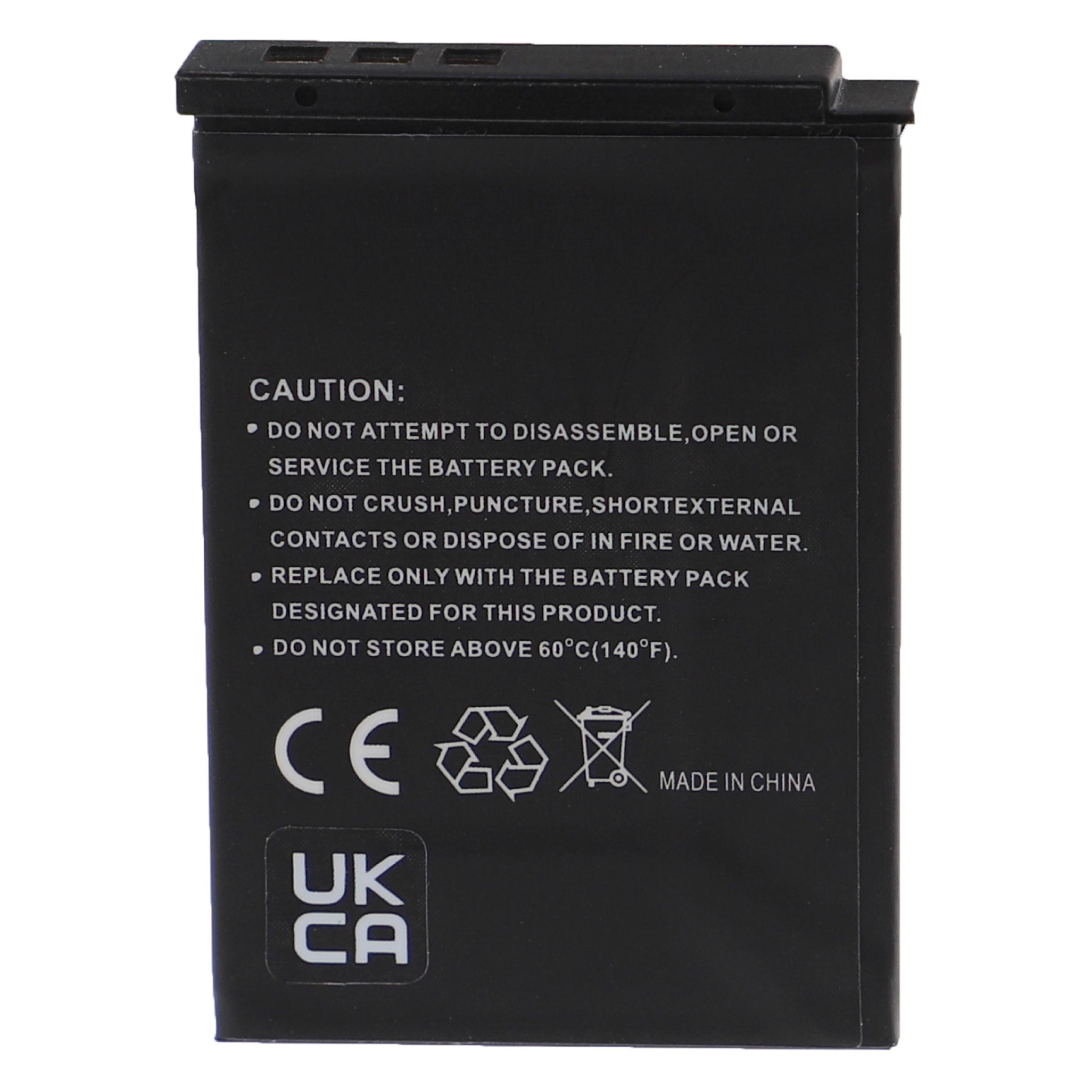2x Bateria EXTENSILO substitui Nikon EN-EL12 - 1000mAh, 3.7V, Li-Ion