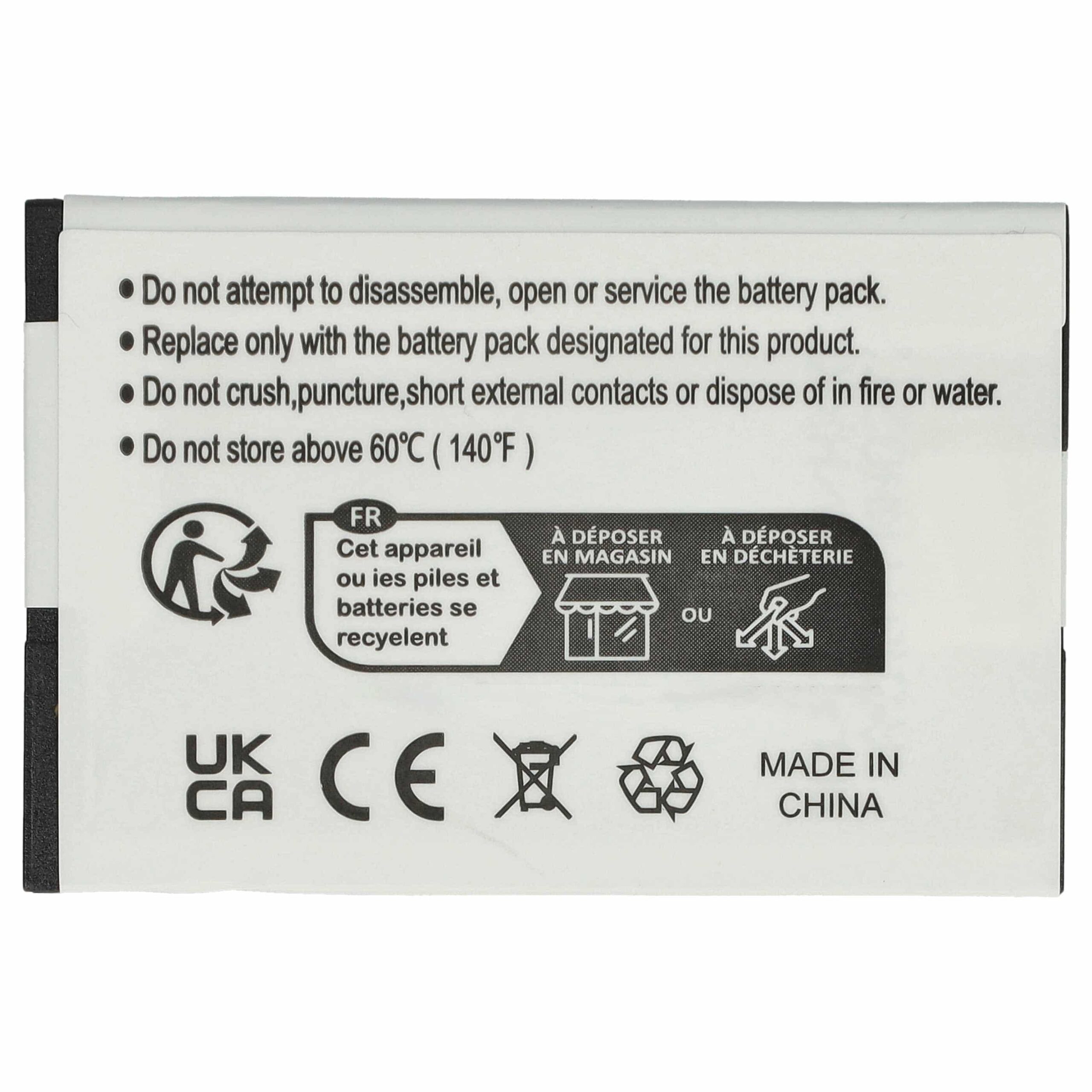 Bateria vhbw para telefone Gigaset - Compatível Siemens S30852-D2152-X1 - 950 mAh 3.7 V Li-Ion - Image 4