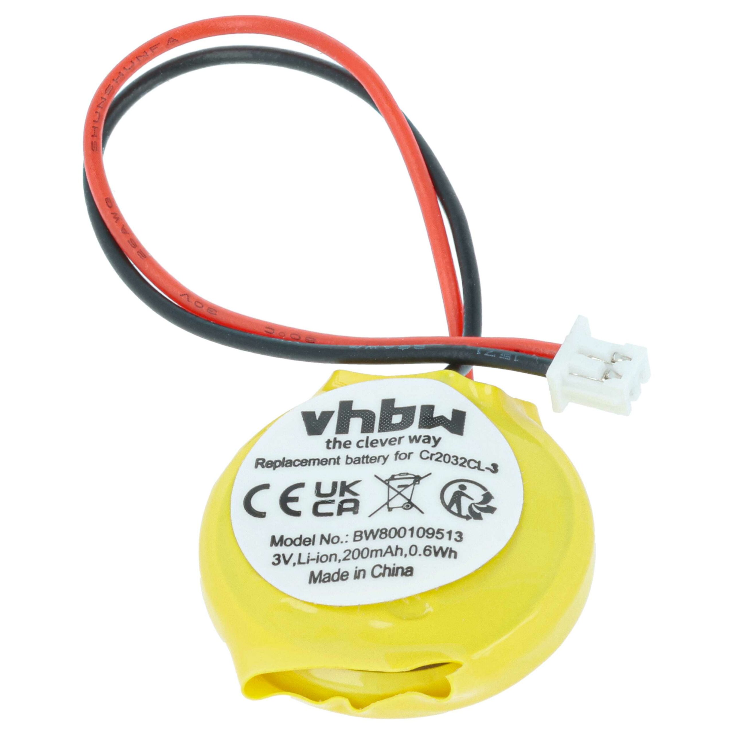 Bateria BIOS para Portátil Dell vhbw - 200 mAh 3V Li-Ion (3E158, 3R459, G4221, 0G4221) - Image 3