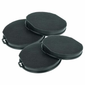 4x Filtro de Carvão Ativado Compatível com IKEA 50222409, 704.019.47, 502.224.09 para Coifa