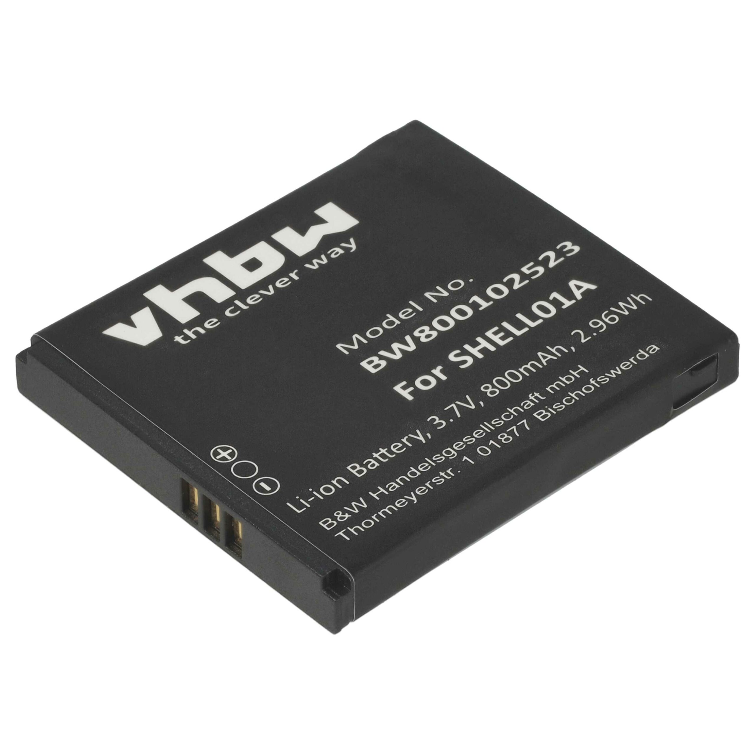 Bateria de substituição para Doro SHELL01A - 800 mAh 3.7 V Li-Ion vhbw - Image 2