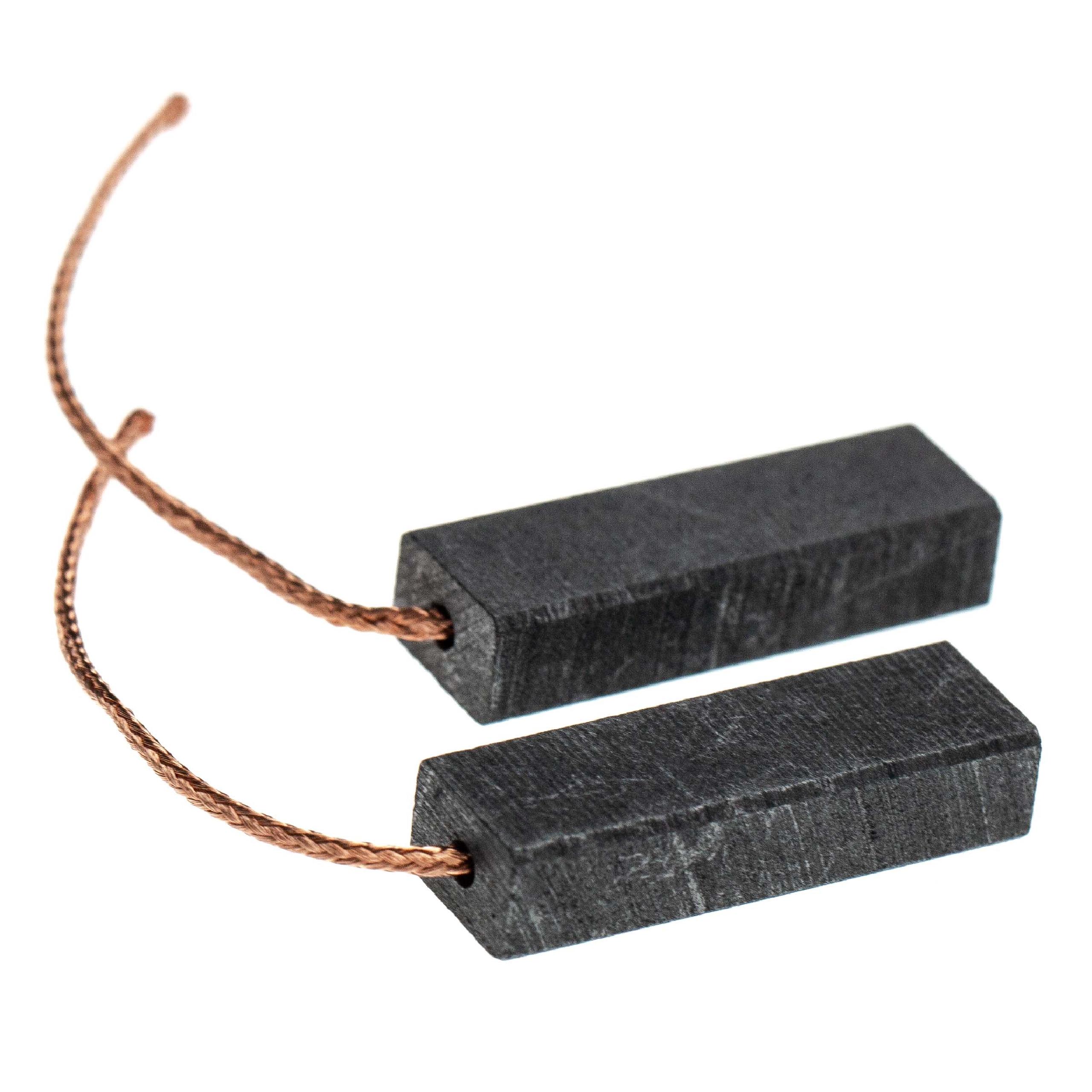 2x Escovas de Carvão vhbw para Flymo DLE - 27 x 9 x 6 mm - Image 2