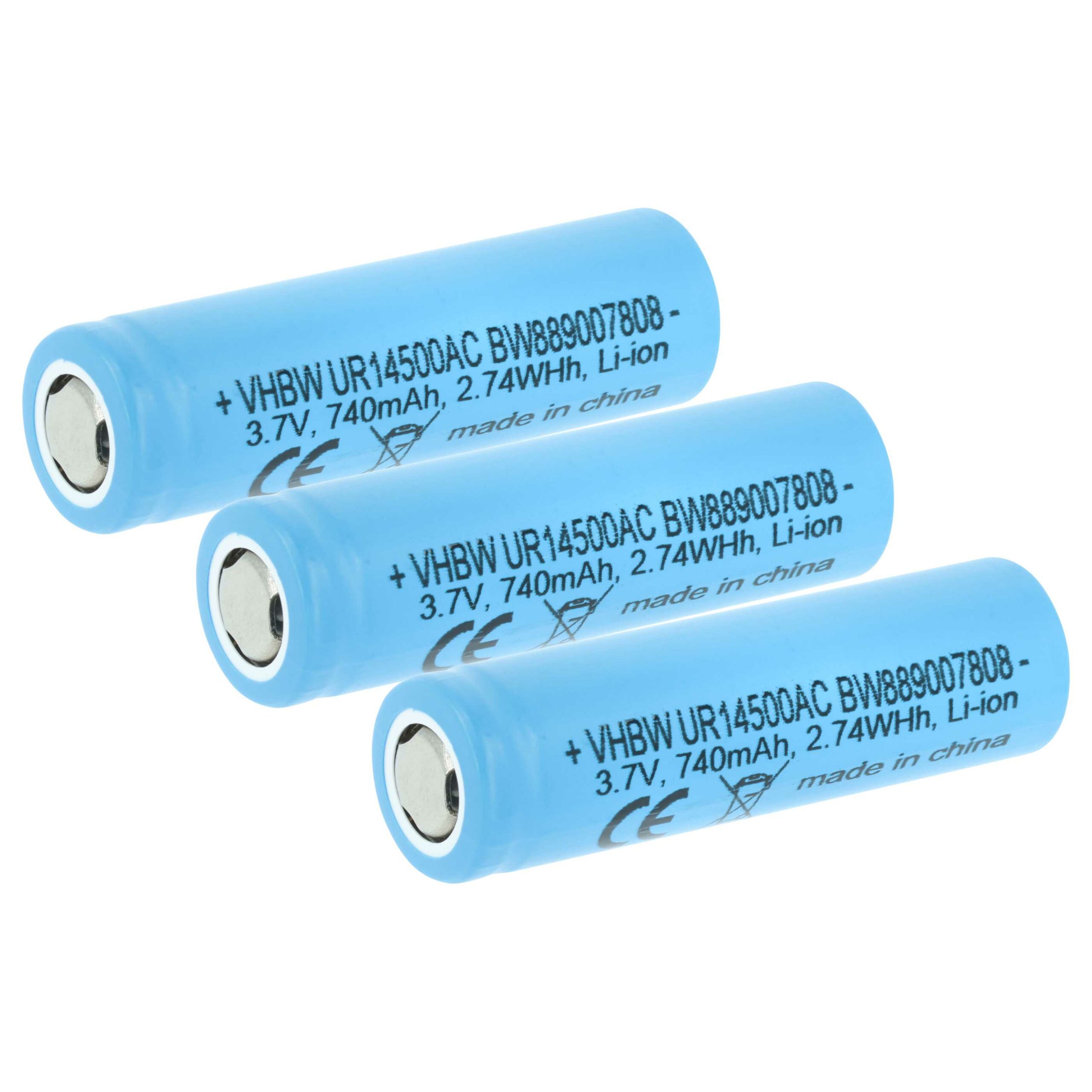 Bateria vhbw para Escova Dentes Braun 81728497 - 740mAh, 3.7V (Pack 3x)