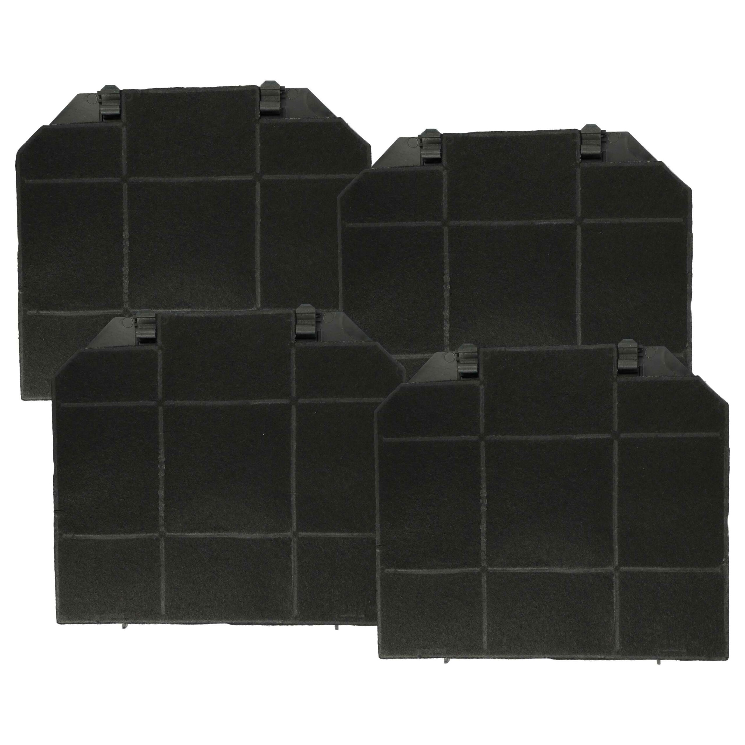 4x Filtro de Carvão Ativado Substituição para AEG EFF72 / Neff - 26,5 x 23,5 x 1,5 cm