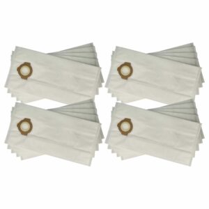 20x Sacos para Aspirador vhbw compatíveis com Milwaukee 4058546360443 - Microfleece