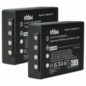 2x Bateria de Substituição para Comando à Distância HBC Putzmeister - 2300 mAh