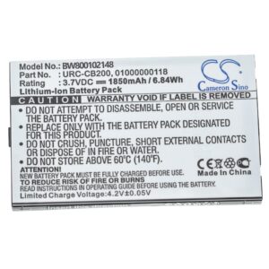 Bateria de Substituição para Comando Sonos 01000000118, URC-CB200 - 2000 mAh 3.7 V Li-Ion vhbw
