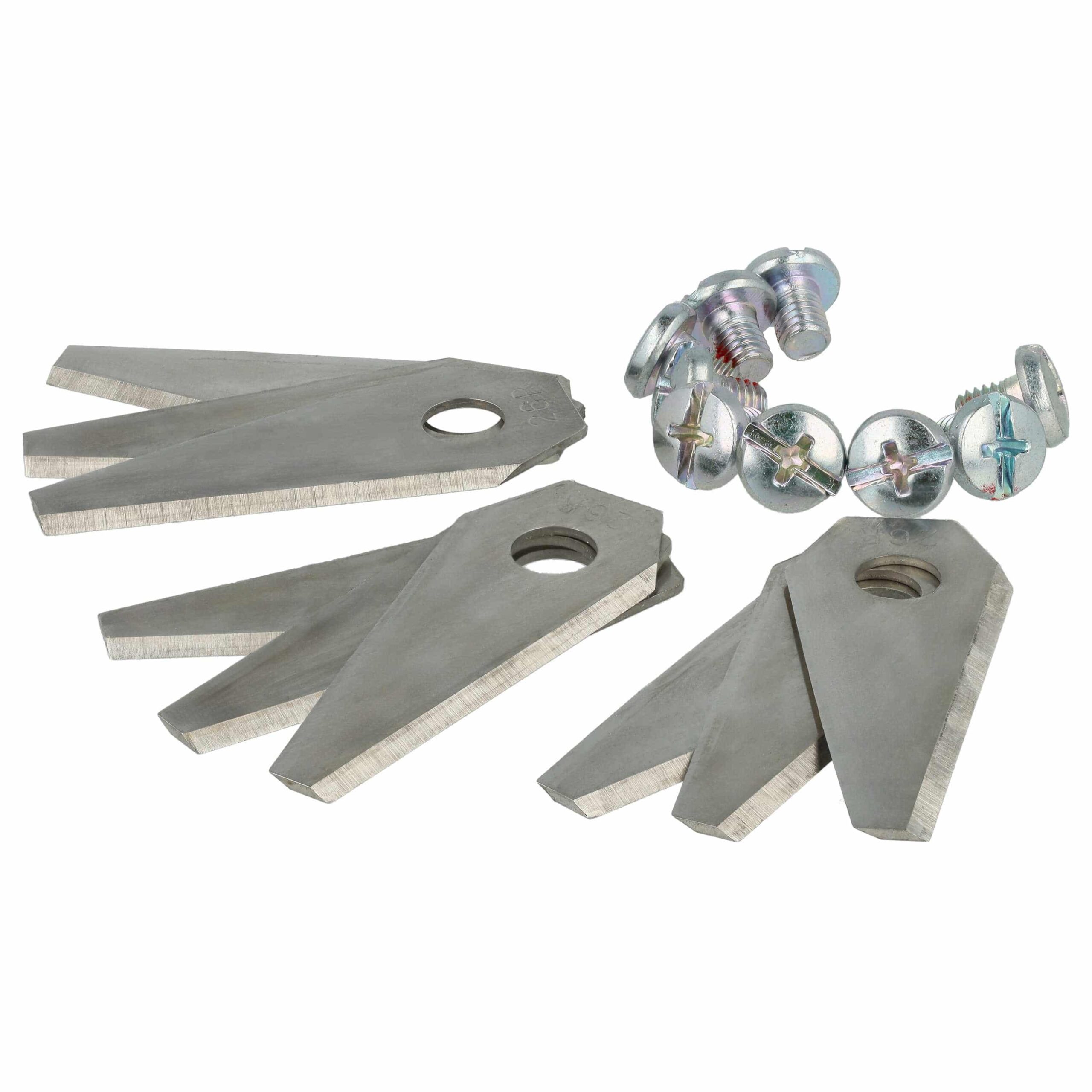 Kit 9 Lâminas de Substituição vhbw para Cortador de Relva Robô Bosch F 016 800 321 e F 016 104 255 - Aço, Prateado - Image 2