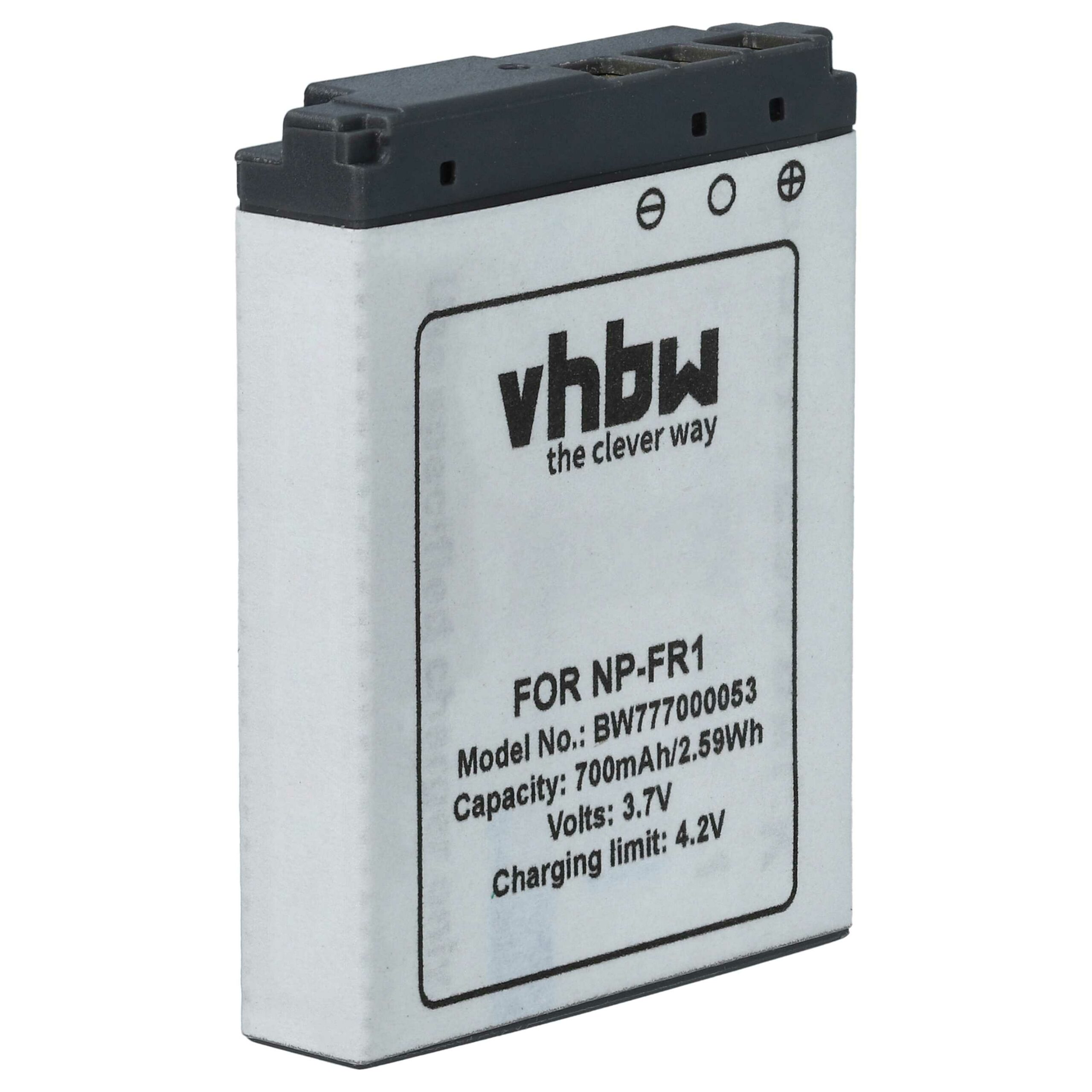 Bateria compatível com Sony NP-FR1 - 700mAh, 3.6V, Li-Ion