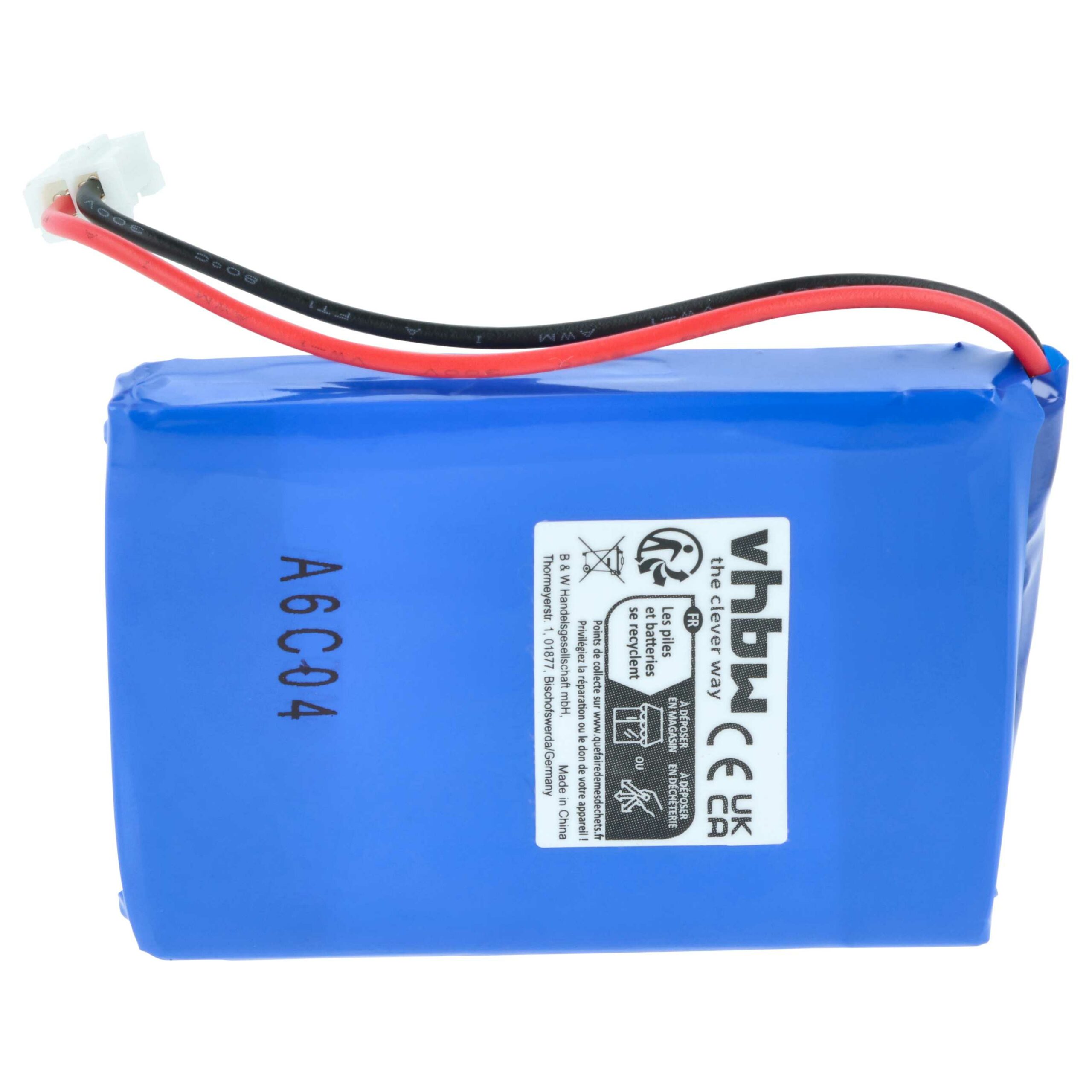 Bateria vhbw para Rádio Albrecht 083448, JHHY903448A - 1300 mAh 3.7 V Li-Ion - Image 4