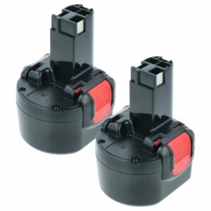 2x Bateria vhbw para Bosch 2 607 001 380, 2 607 335 260 - 3000 mAh, 9.6 V, NiMH