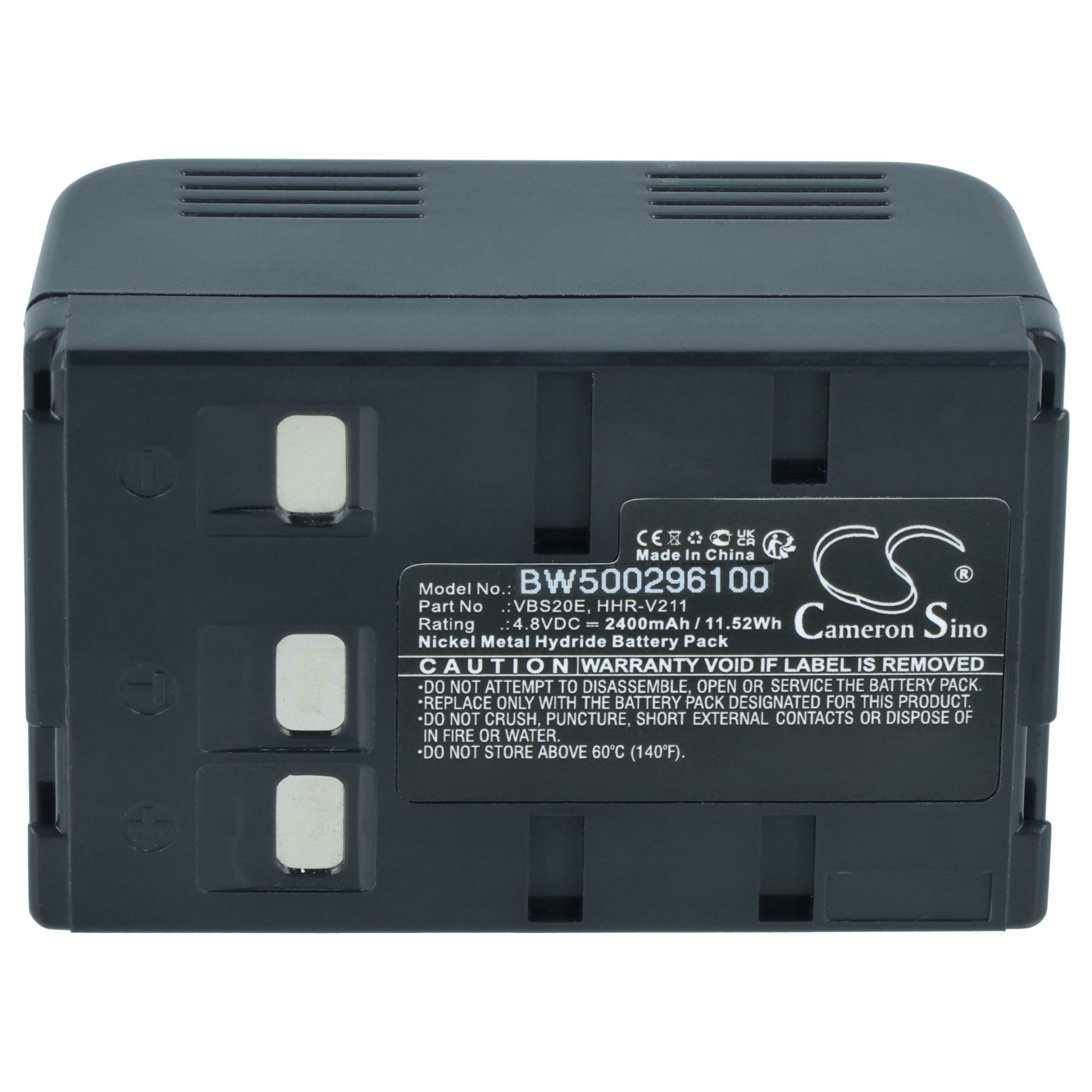 Bateria vhbw para Videocâmara Panasonic HHR-V211, VW-VBH10E, HHR-V212 - 2400 mAh 4.8 V NiMH - Image 3