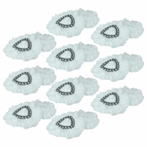 Pack 20x Cabeça de Esfregão Substituta Vileda 152623 - Microfibra, Preto e Branco